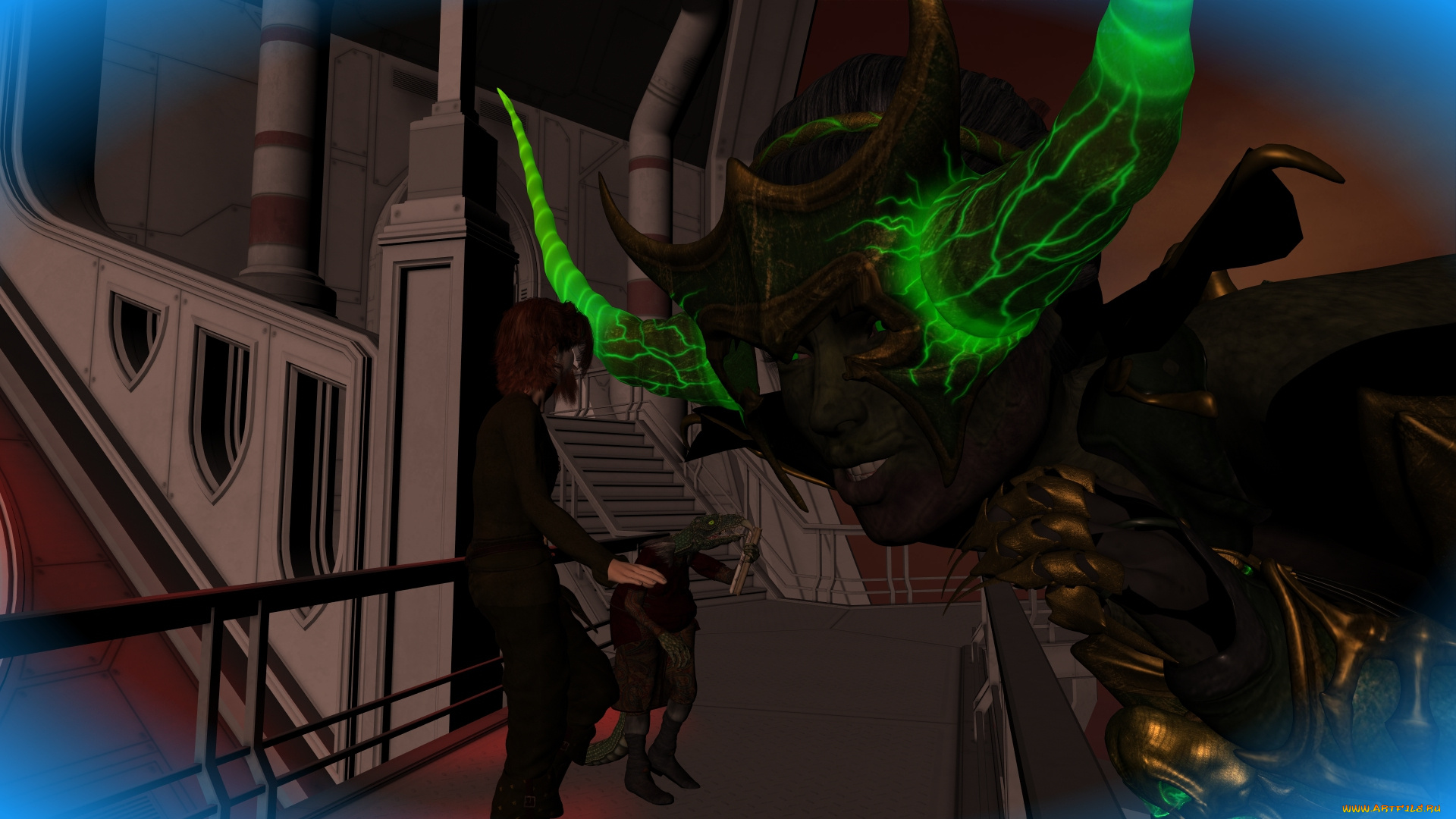 3д, графика, существа, , creatures, фон, демон