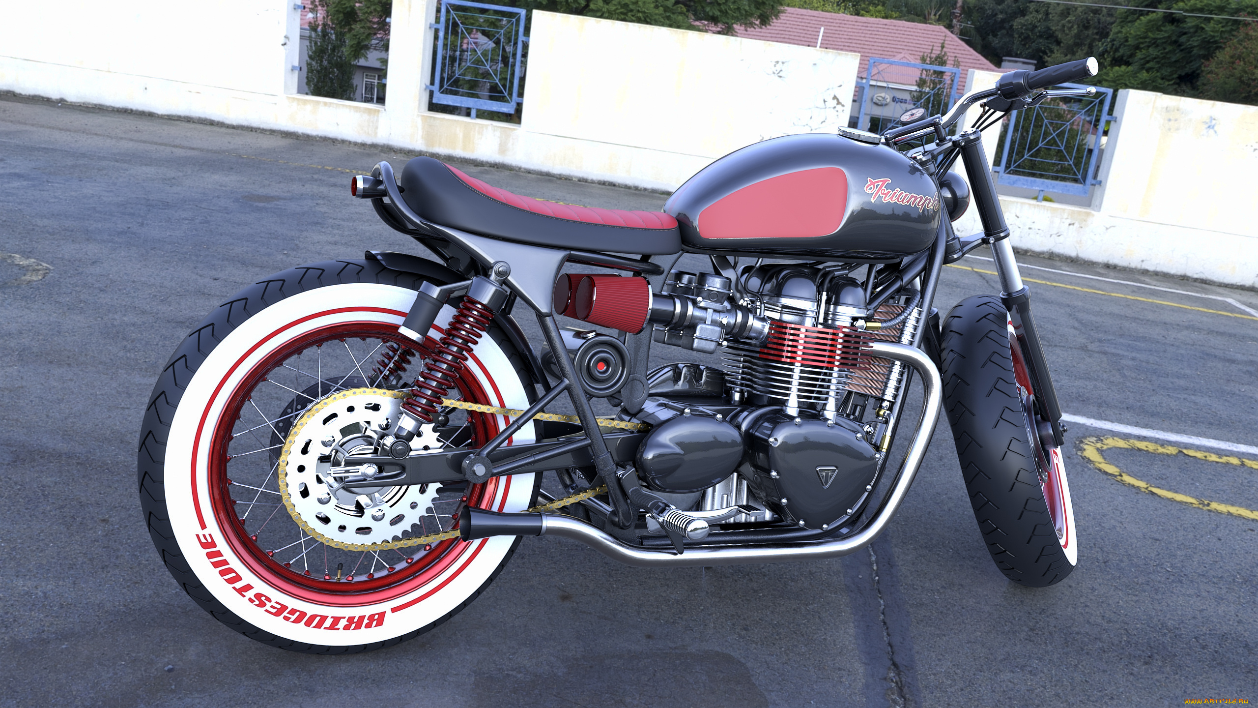 мотоциклы, 3d, мотоцикл