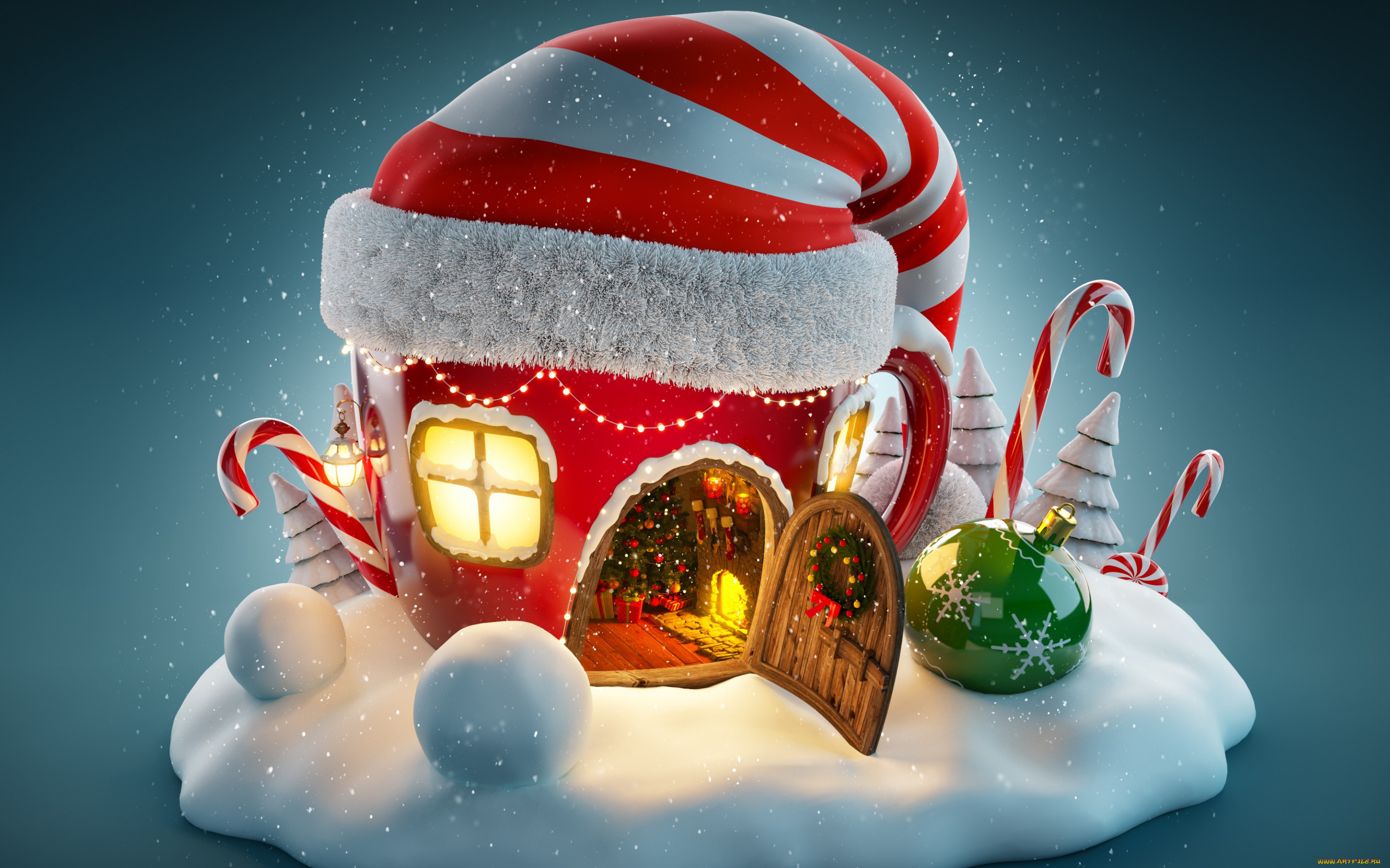 праздничные, -, разное, , новый, год, шапка, домик, елка