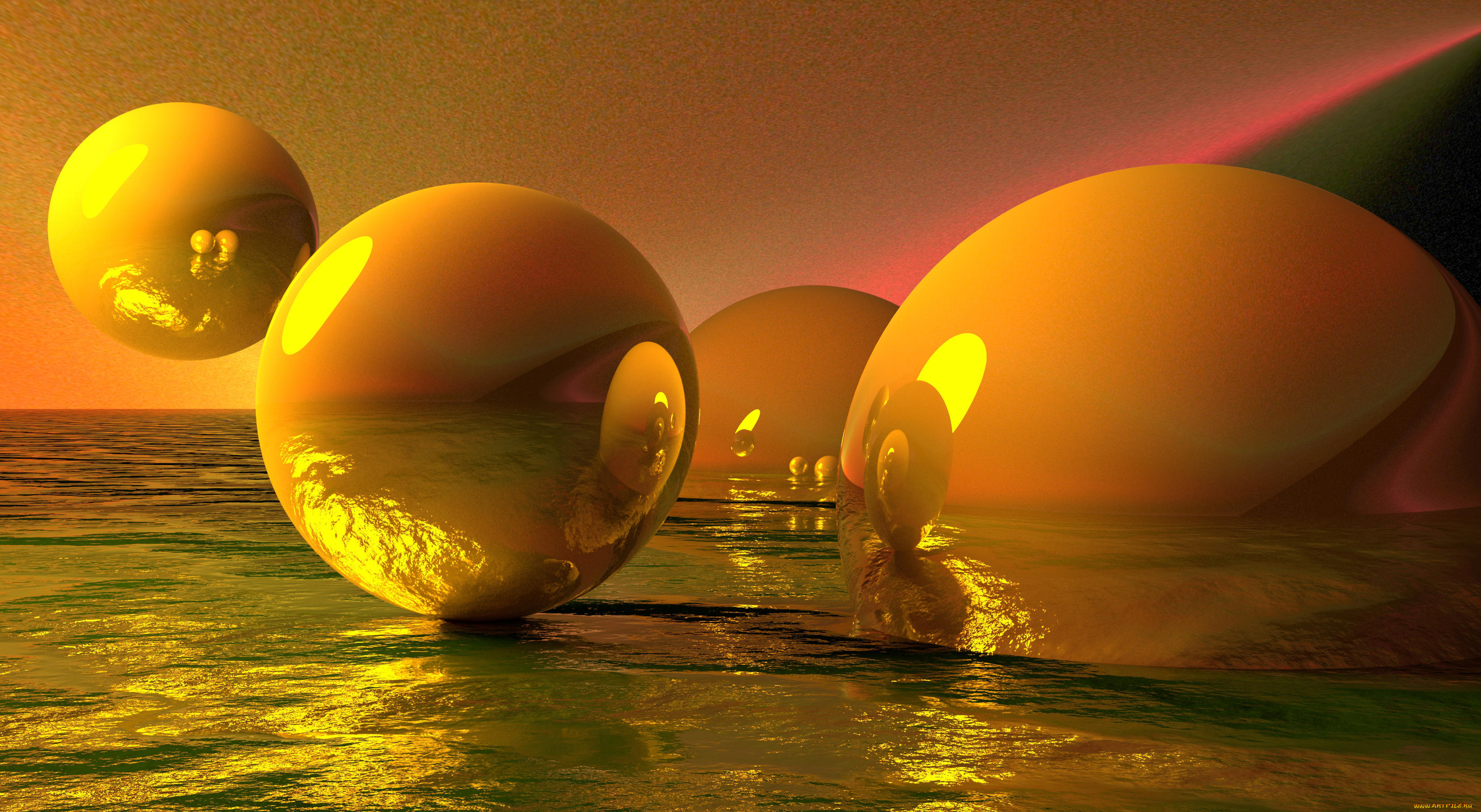 3д, графика, шары, , balls, фон, шары