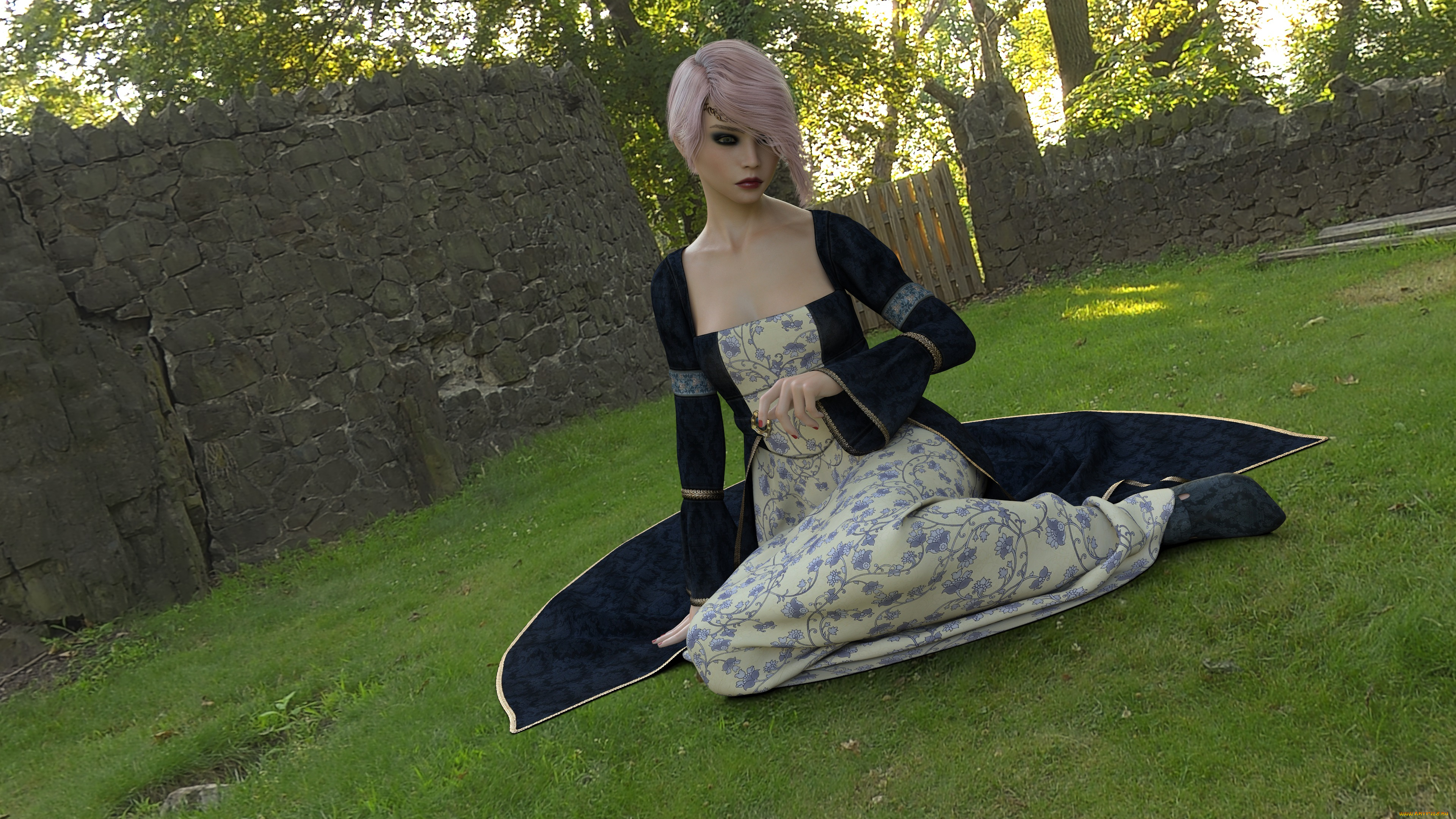 3д, графика, люди, , people, фон, взгляд, девушка