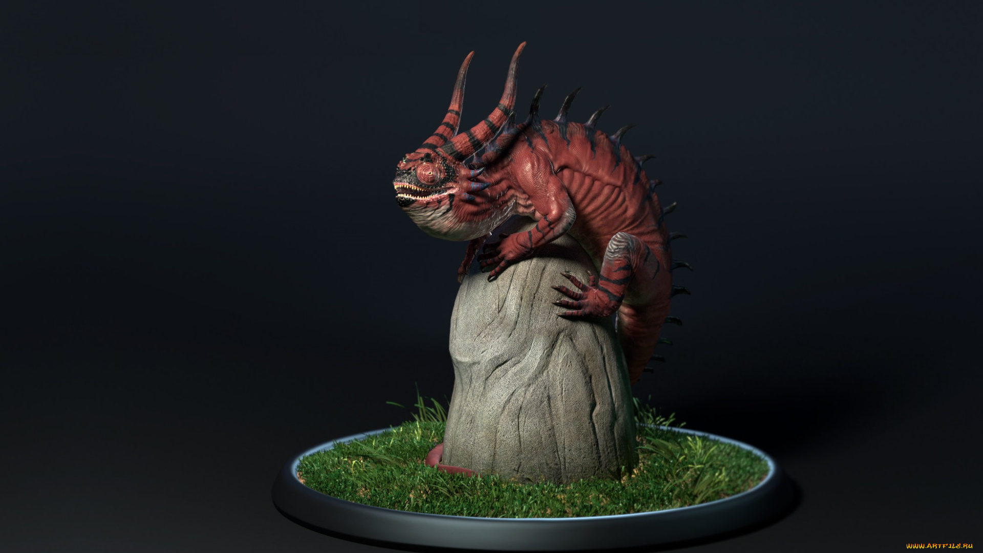 creature, based, on, alexandar, alexandrov`s, concept, 3д, графика, фантазия, , fantasy, ящер