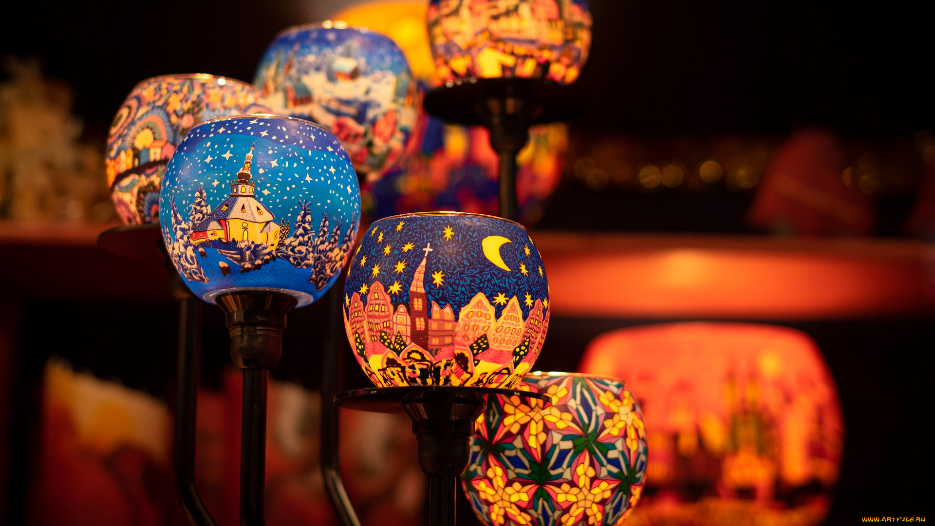 праздничные, -, разное, , новый, год, фонарики