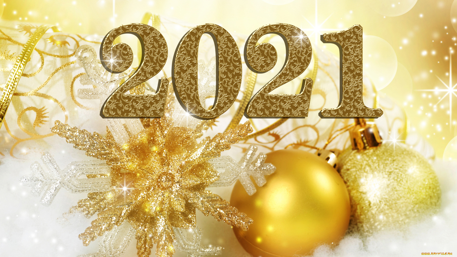 праздничные, украшения, год, снежинка, шарики