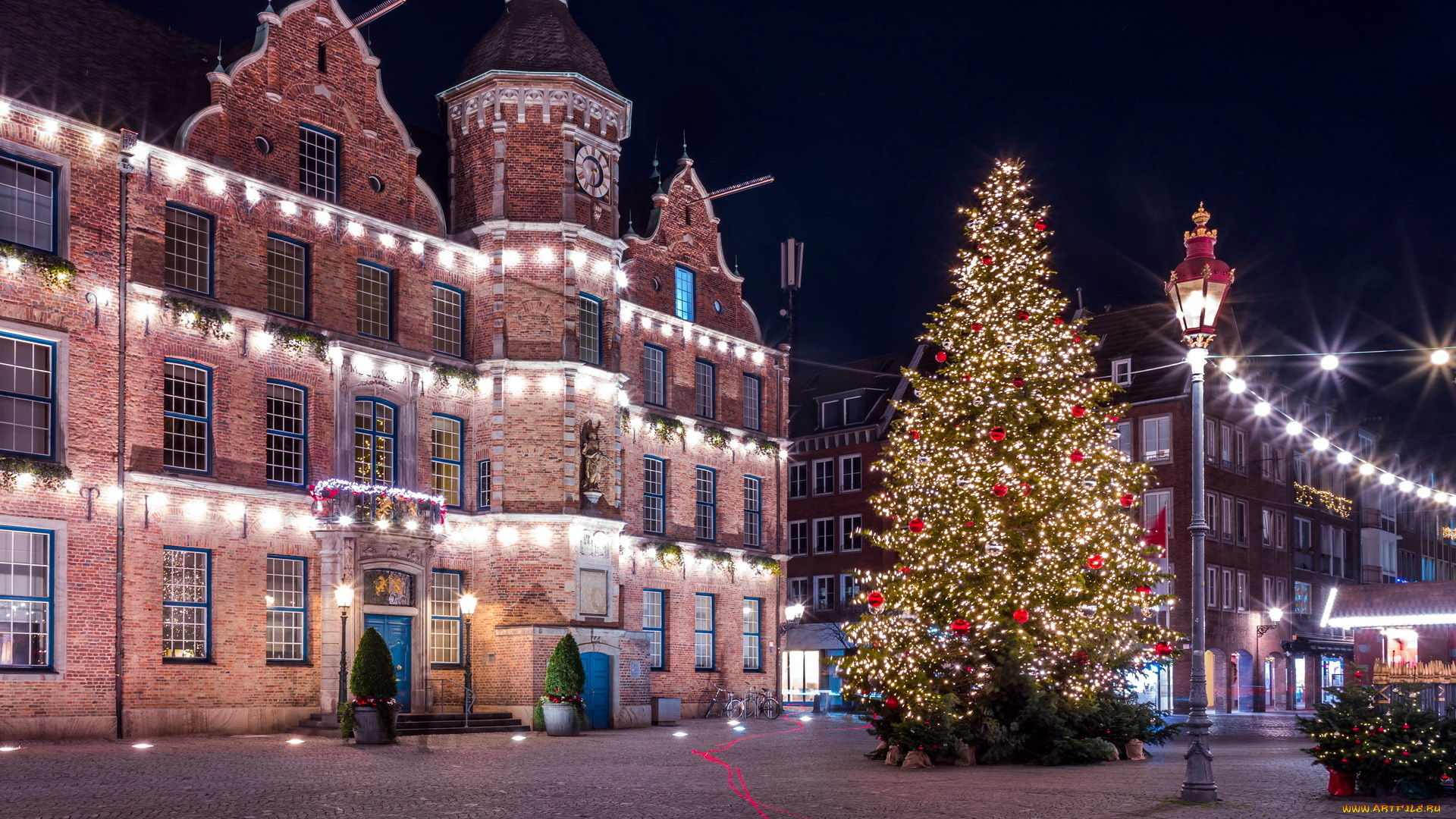 праздничные, ёлки, площадь, елка, иллюминация