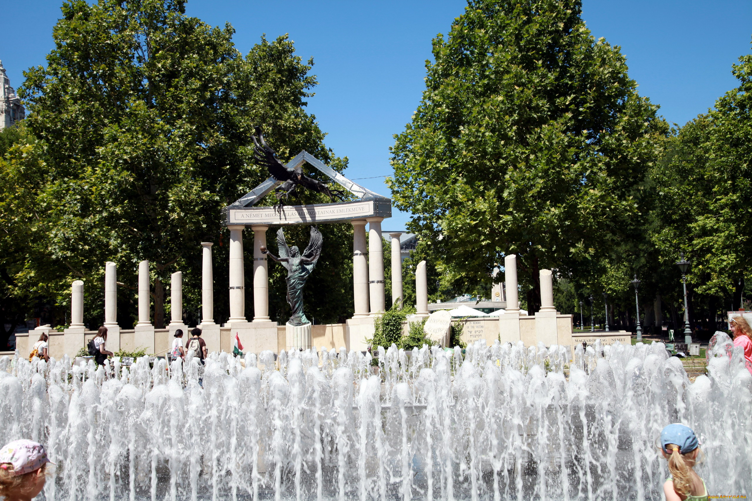 города, будапешт, , венгрия, фонтан