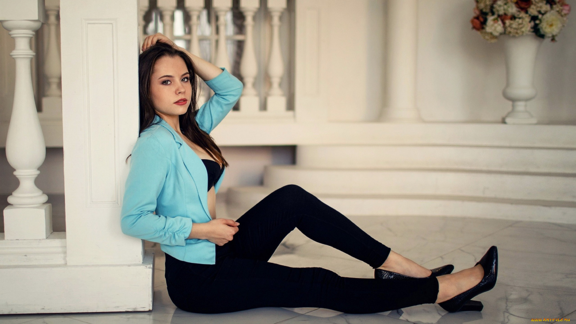 девушки, -, брюнетки, , шатенки, брюнетка, поза, александра, гущина