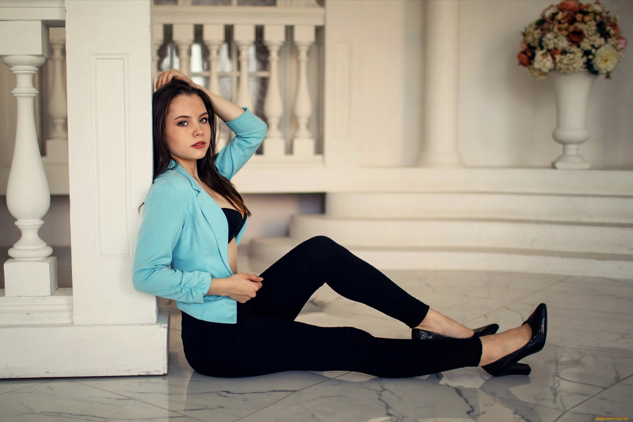 девушки, -, брюнетки, , шатенки, брюнетка, поза, александра, гущина