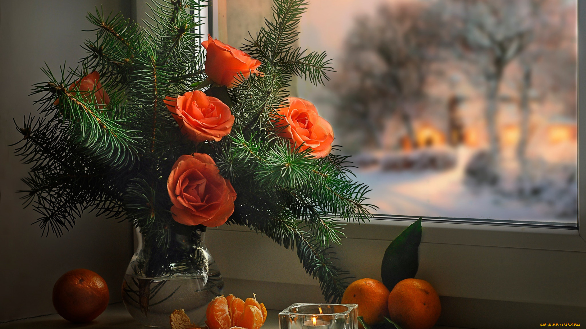 еда, натюрморт, новый, год