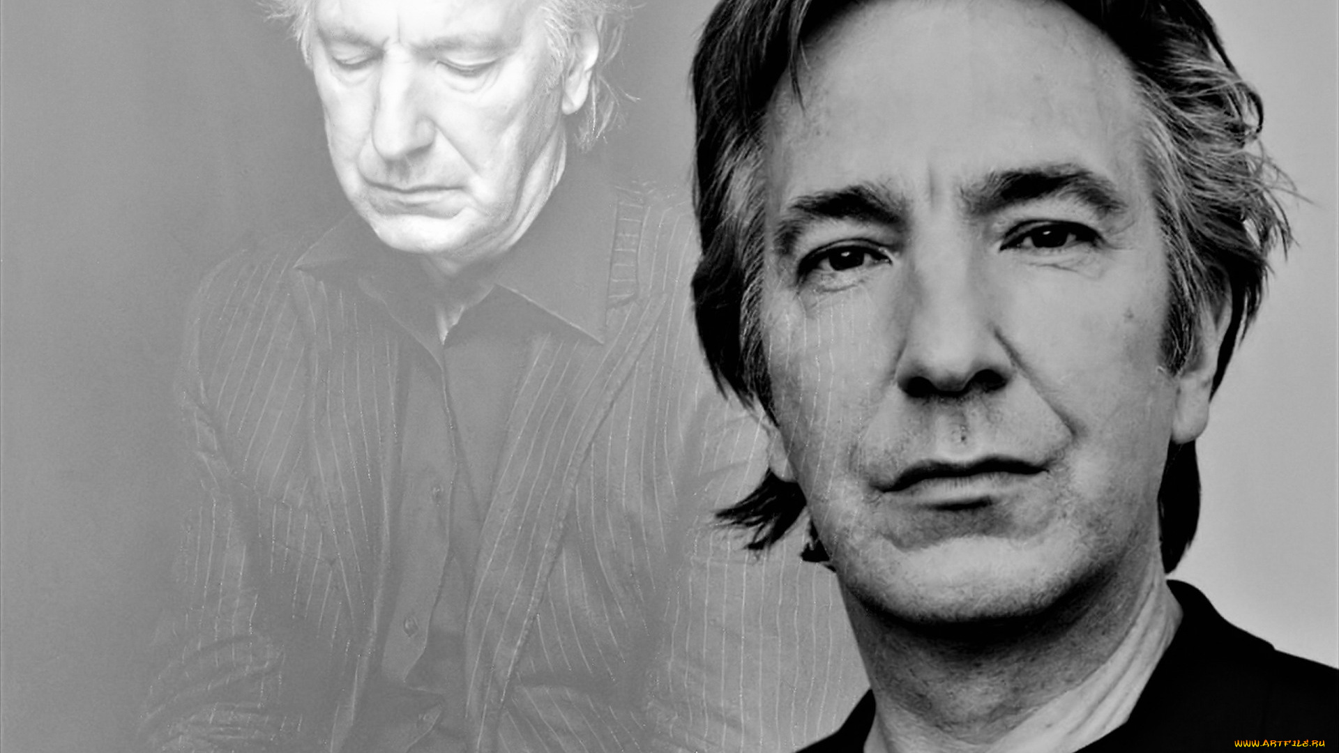 мужчины, alan, rickman, актер, лицо