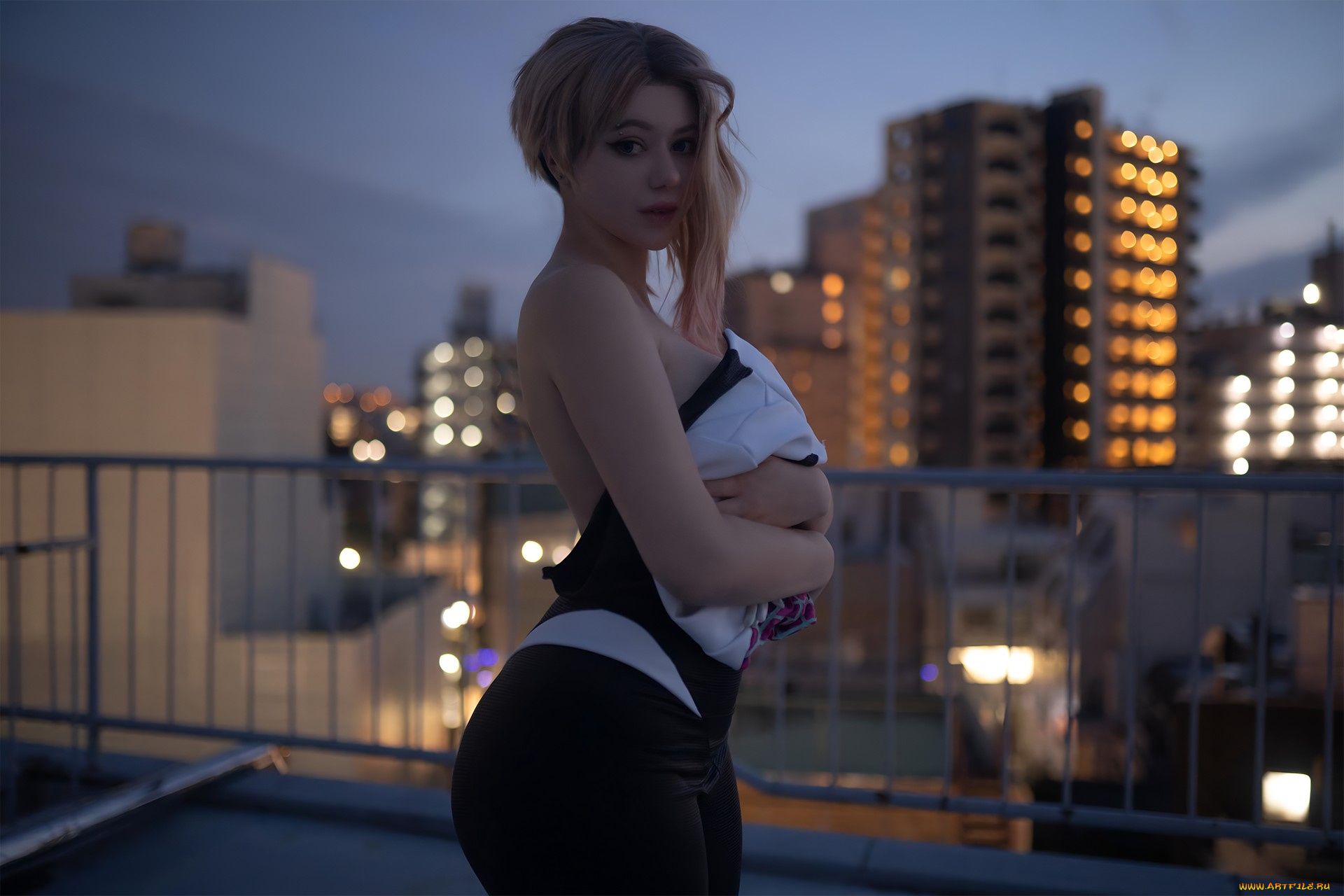 девушки, алина, бекер, алина, беккер, женщины, модель, косплей, spider, gwen, stacy, на, природе, голые, плечи