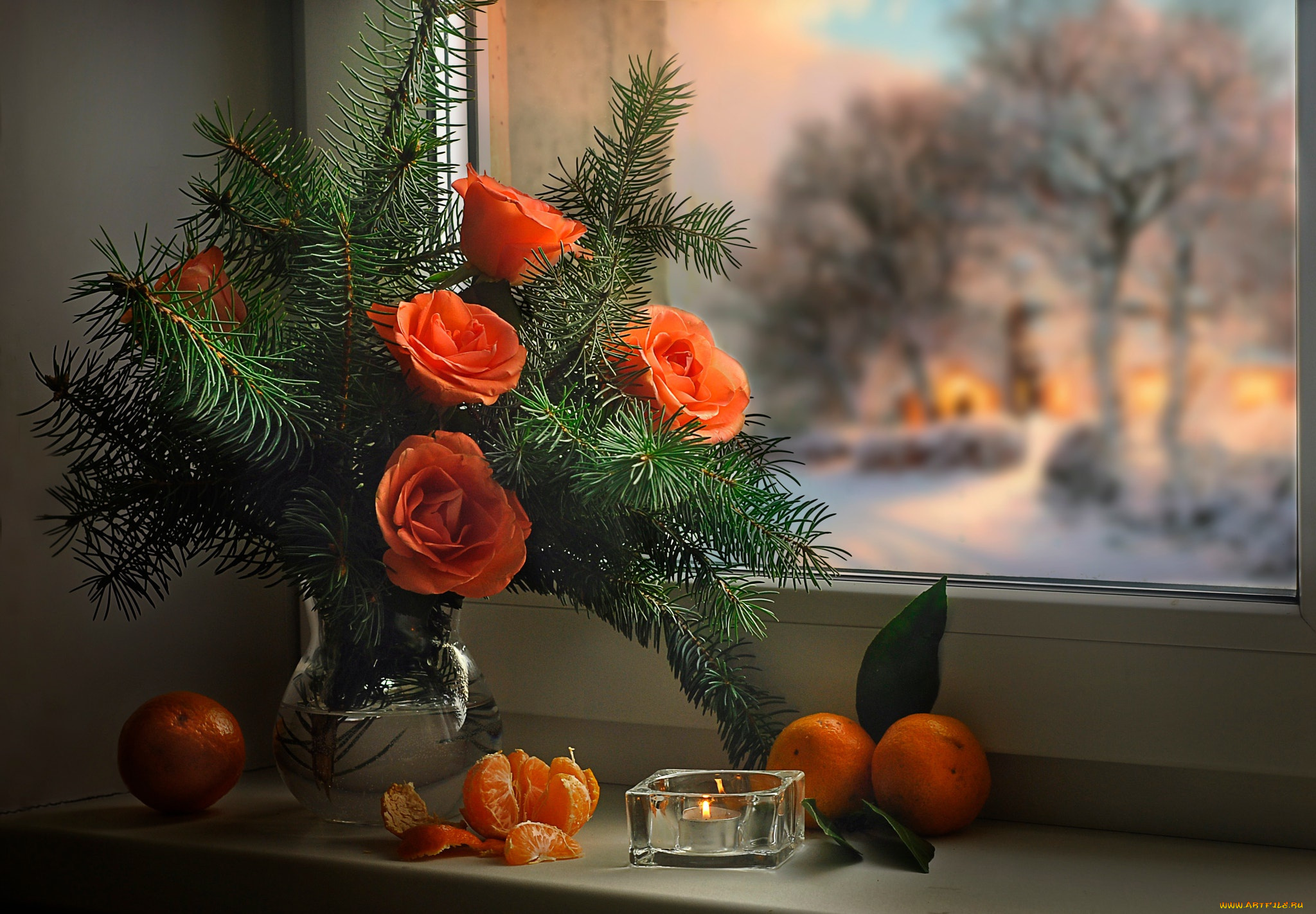 еда, натюрморт, новый, год