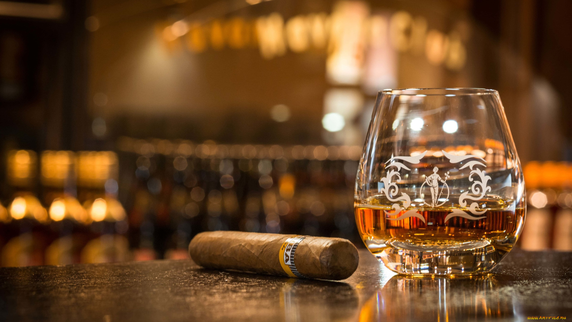 еда, напитки, сигара, стакан, ром, алкоголь