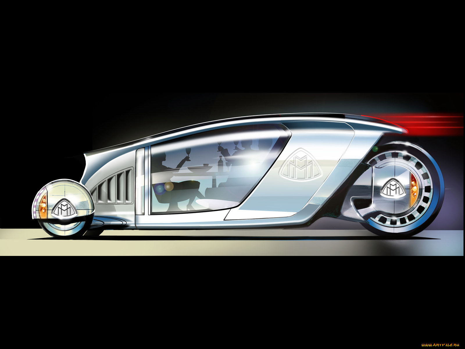 maybach, california, gourmet, tourer, векторная, графика