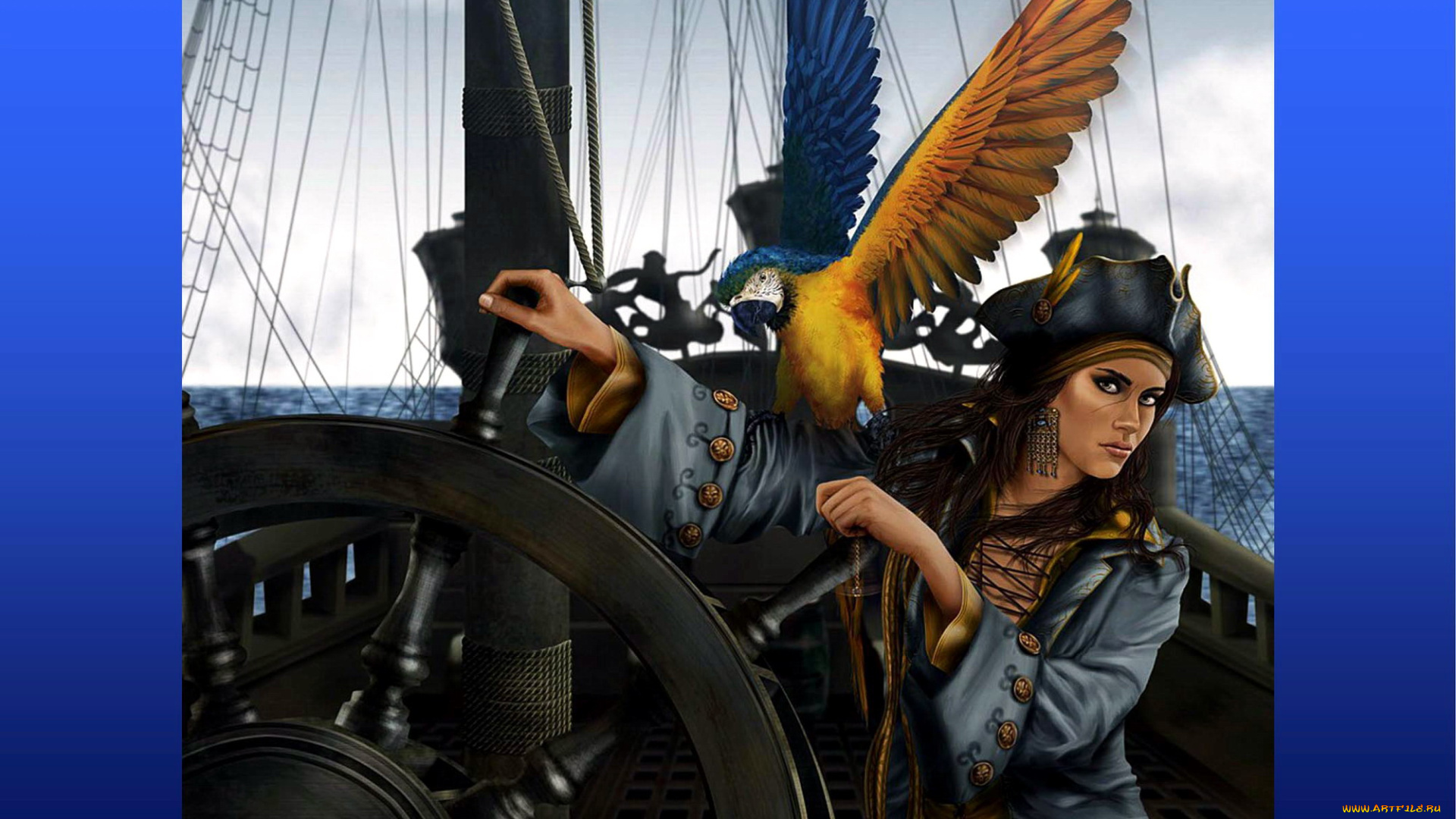 птичка, из, исландии, фэнтези, девушки