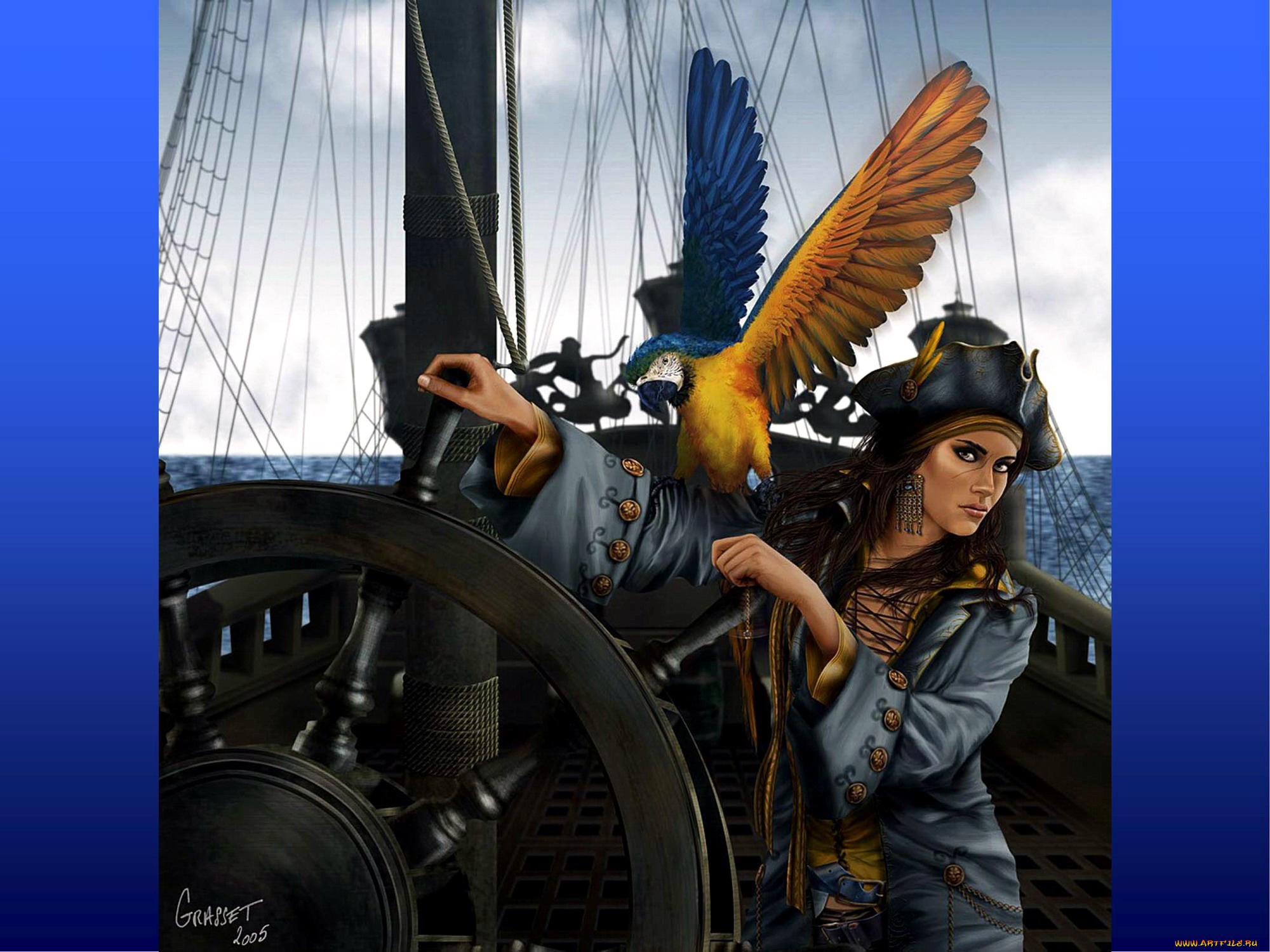 птичка, из, исландии, фэнтези, девушки