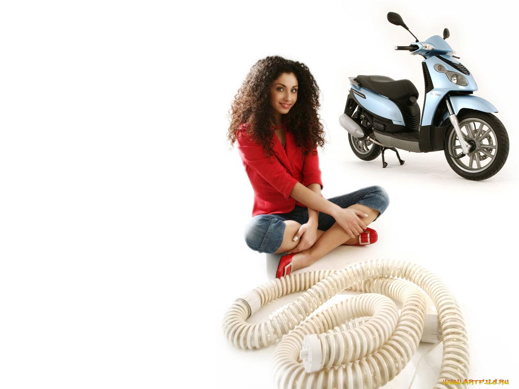 мотоциклы, мото, девушкой