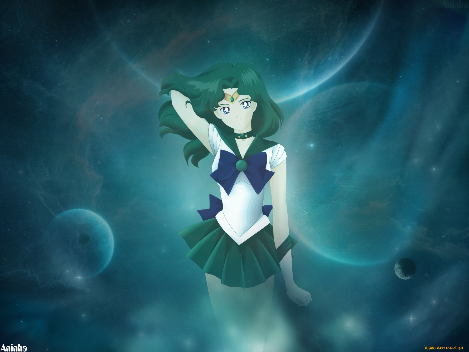 аниме, sailor, moon, нептун