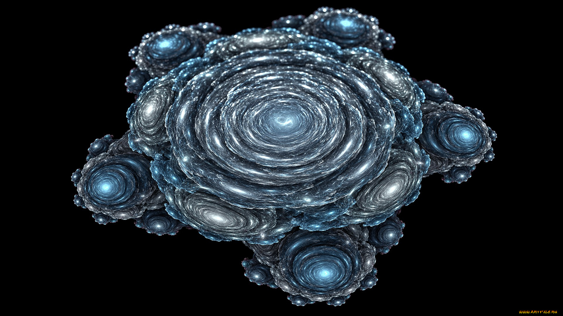 3д, графика, fractal, фракталы, узор, линии, изгибы, цвета, фон