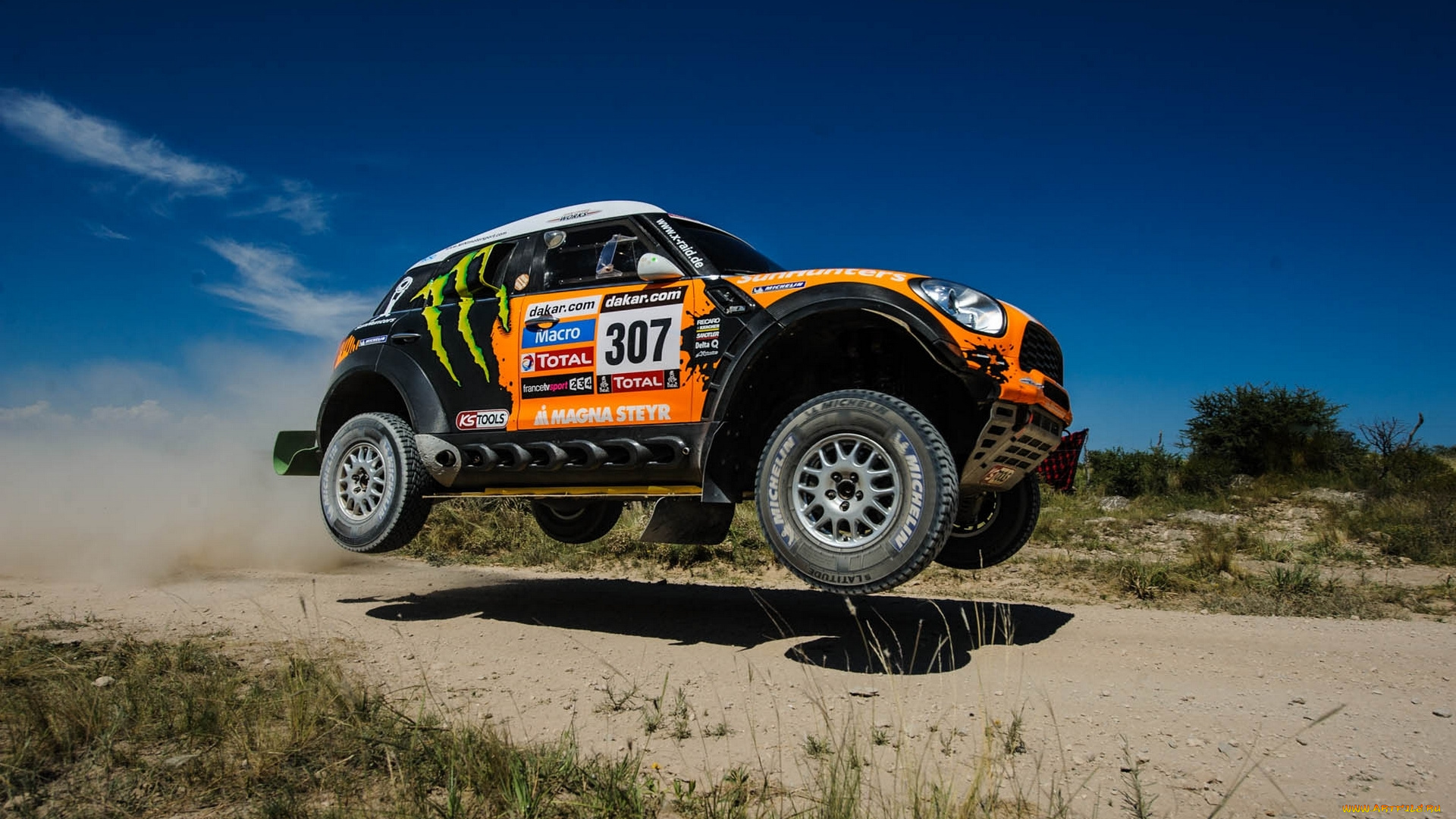 спорт, авторалли, rally, x-raid, dakar, мини, купер, mini, cooper, гонка, стоп, кадр, зависание