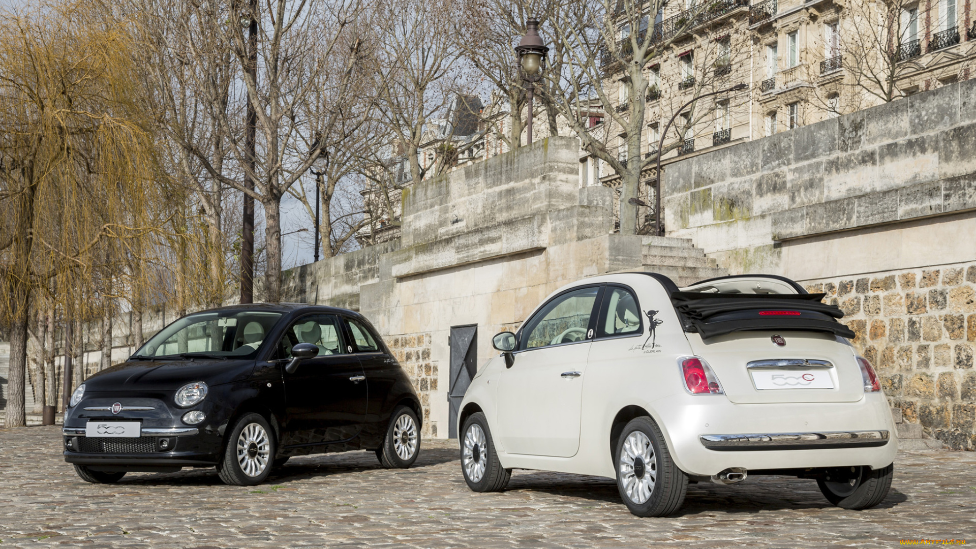 автомобили, fiat, 2014, guerlain, la, petite, robe, noire, 500