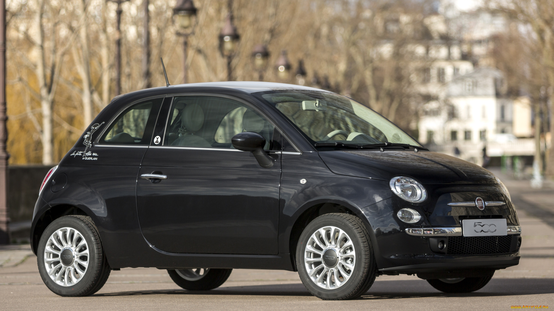 автомобили, fiat, 2014, guerlain, la, petite, robe, noire, 500, темный
