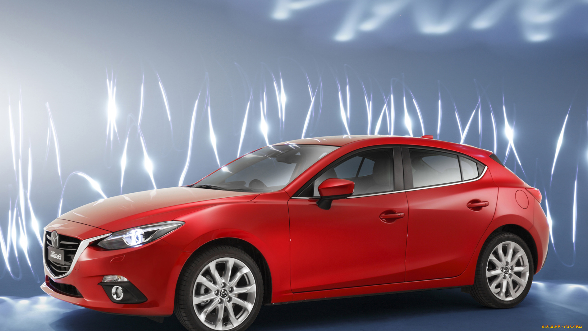 автомобили, mazda, au-spec, hatchback, mazda3, красный, 2013, bm