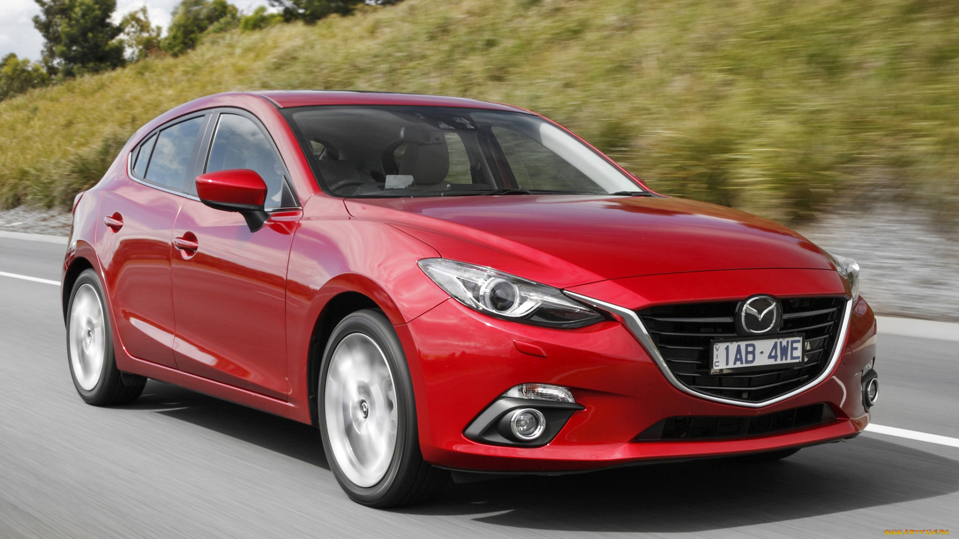 автомобили, mazda, mazda3, au-spec, hatchback, красный, 2013, bm