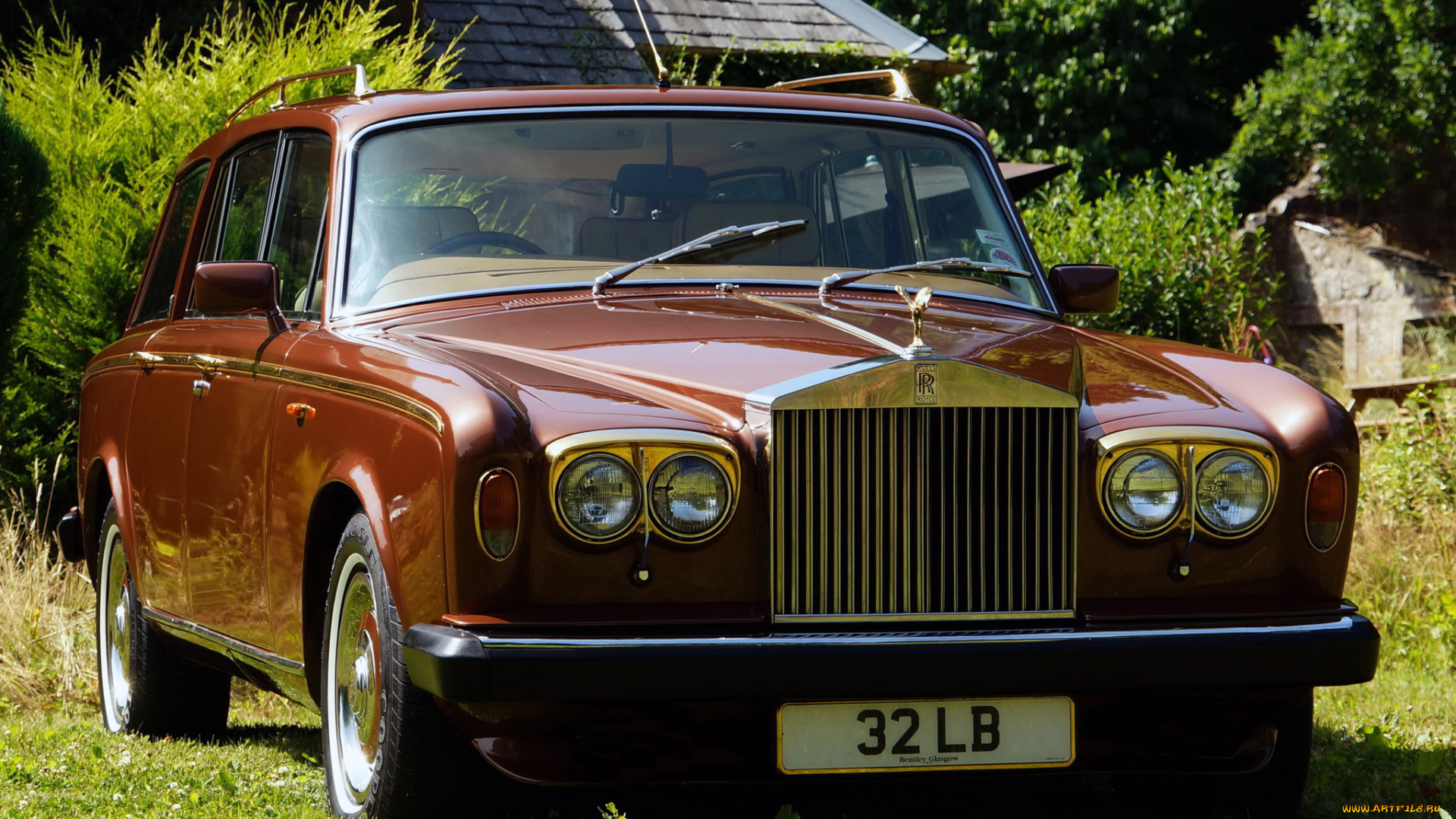 автомобили, rolls-royce, break, shooting, shadowii, silver, красный