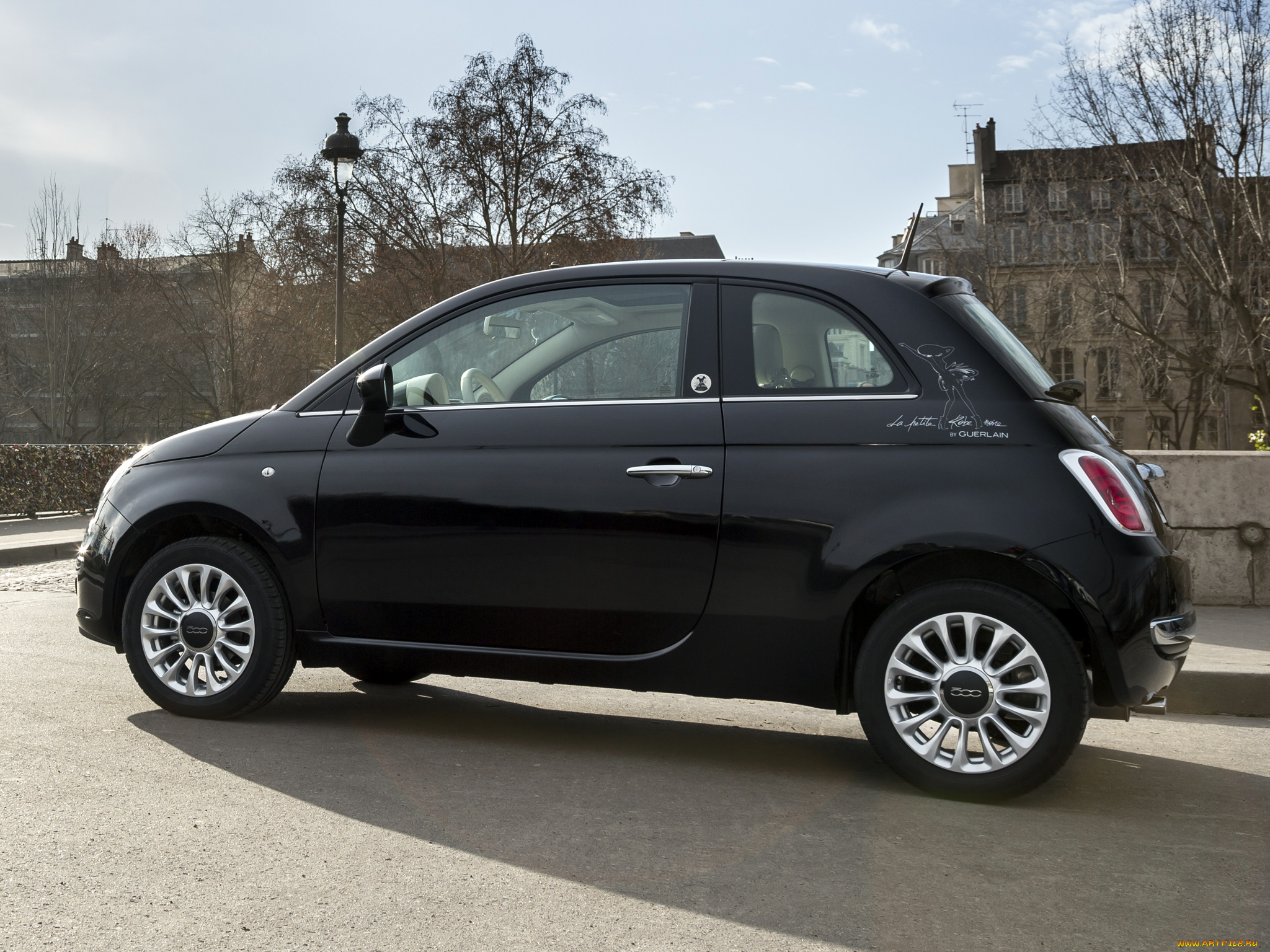 автомобили, fiat, темный, 2014, guerlain, la, petite, robe, noire, 500