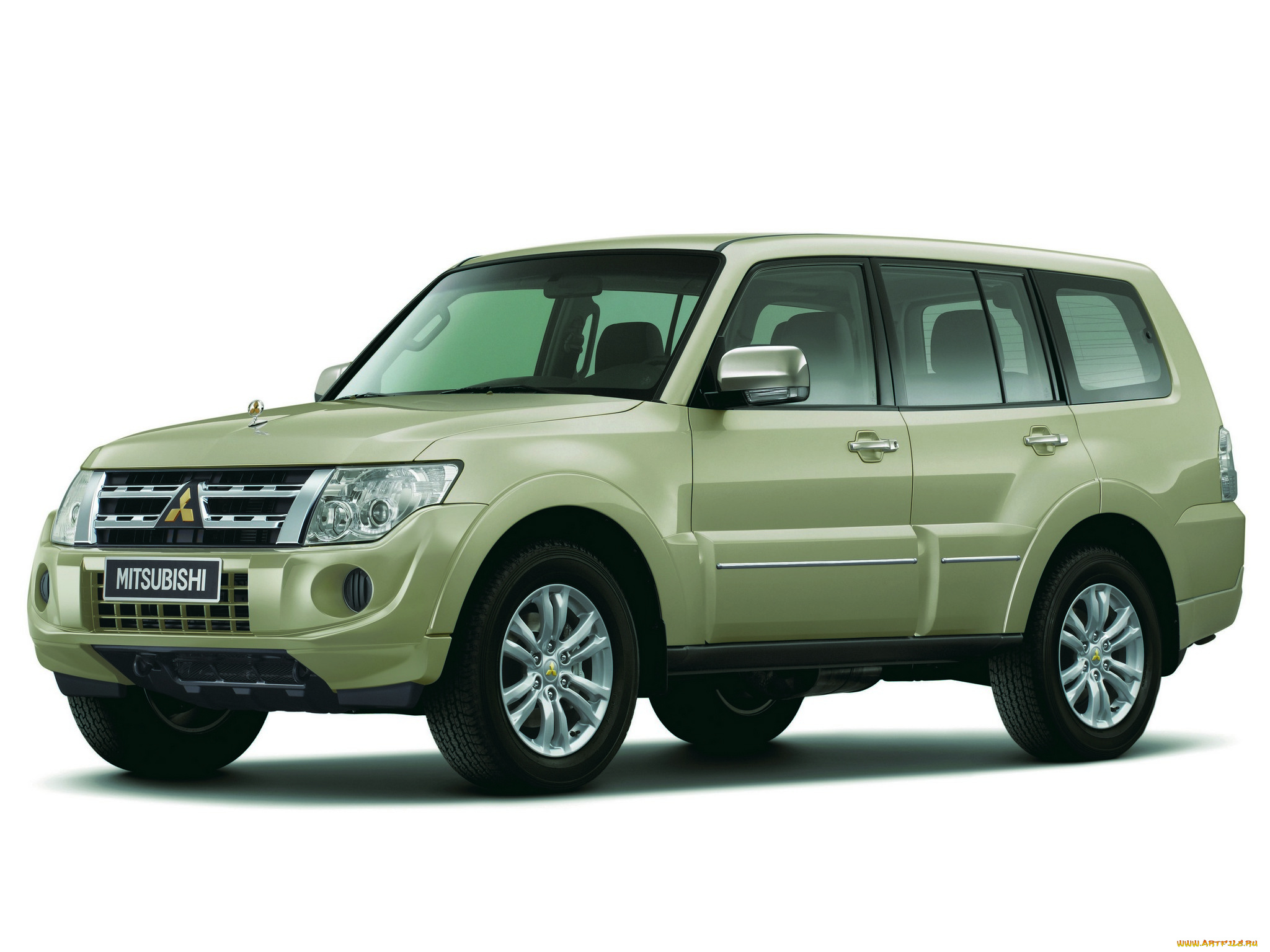 автомобили, mitsubishi, pajero, 5-door, 2011, зеленый