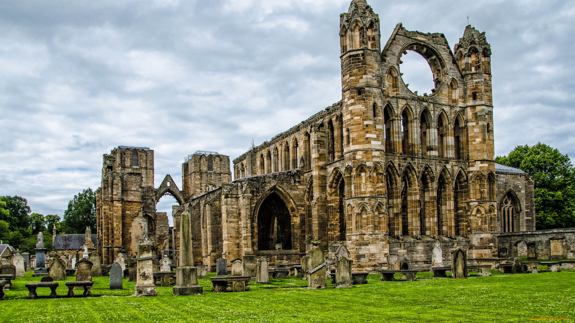 elgin, catherdral, elgin, , moray, scotland, города, -, католические, соборы, , костелы, , аббатства, храм