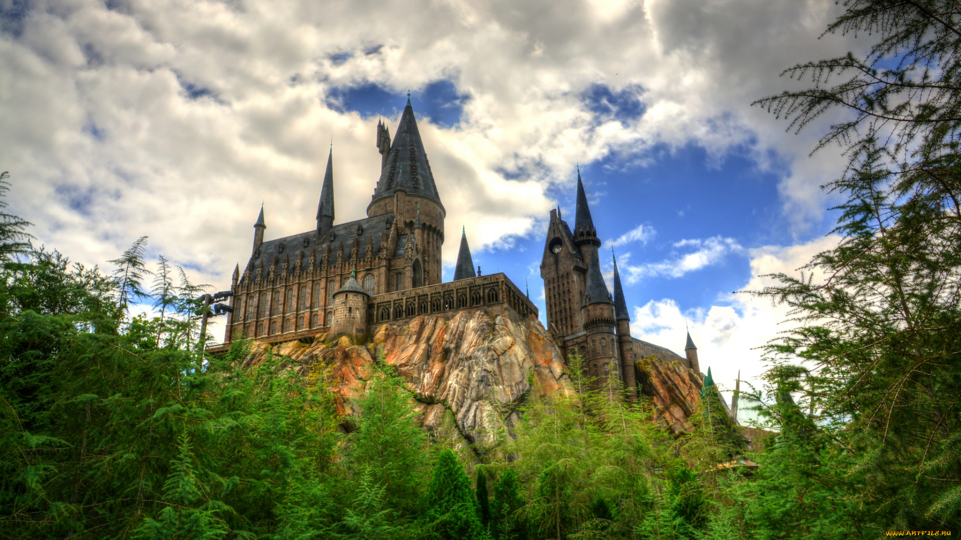 hogwarts, castle, города, -, дворцы, , замки, , крепости, стены, замок, башни