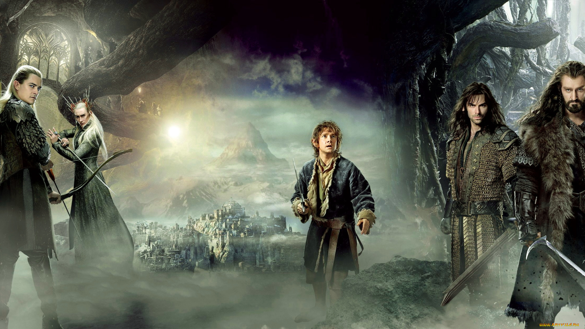 кино, фильмы, the, hobbit, , the, desolation, of, smaug, трандуил, леголас, пустошь, смауга, хоббит, тауриэль