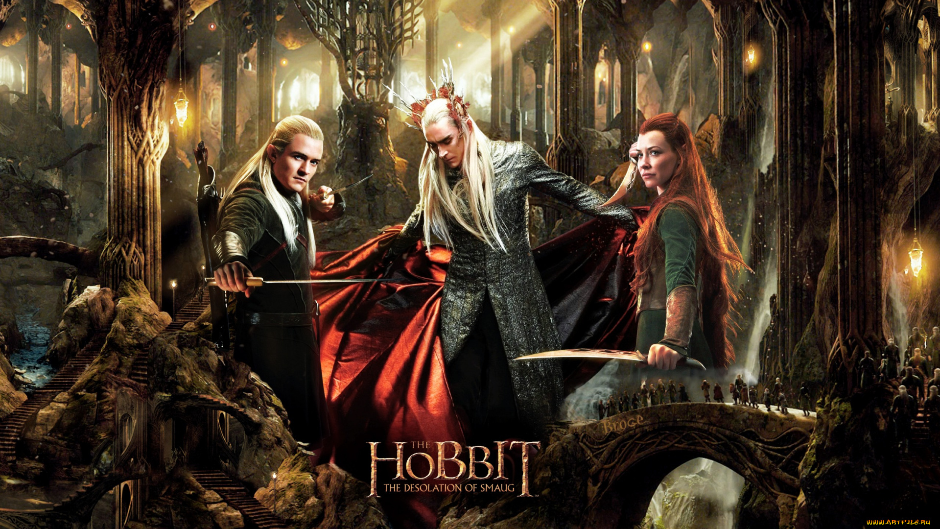 кино, фильмы, the, hobbit, , the, desolation, of, smaug, пустошь, смауга, тауриэль, хоббит, леголас, трандуил