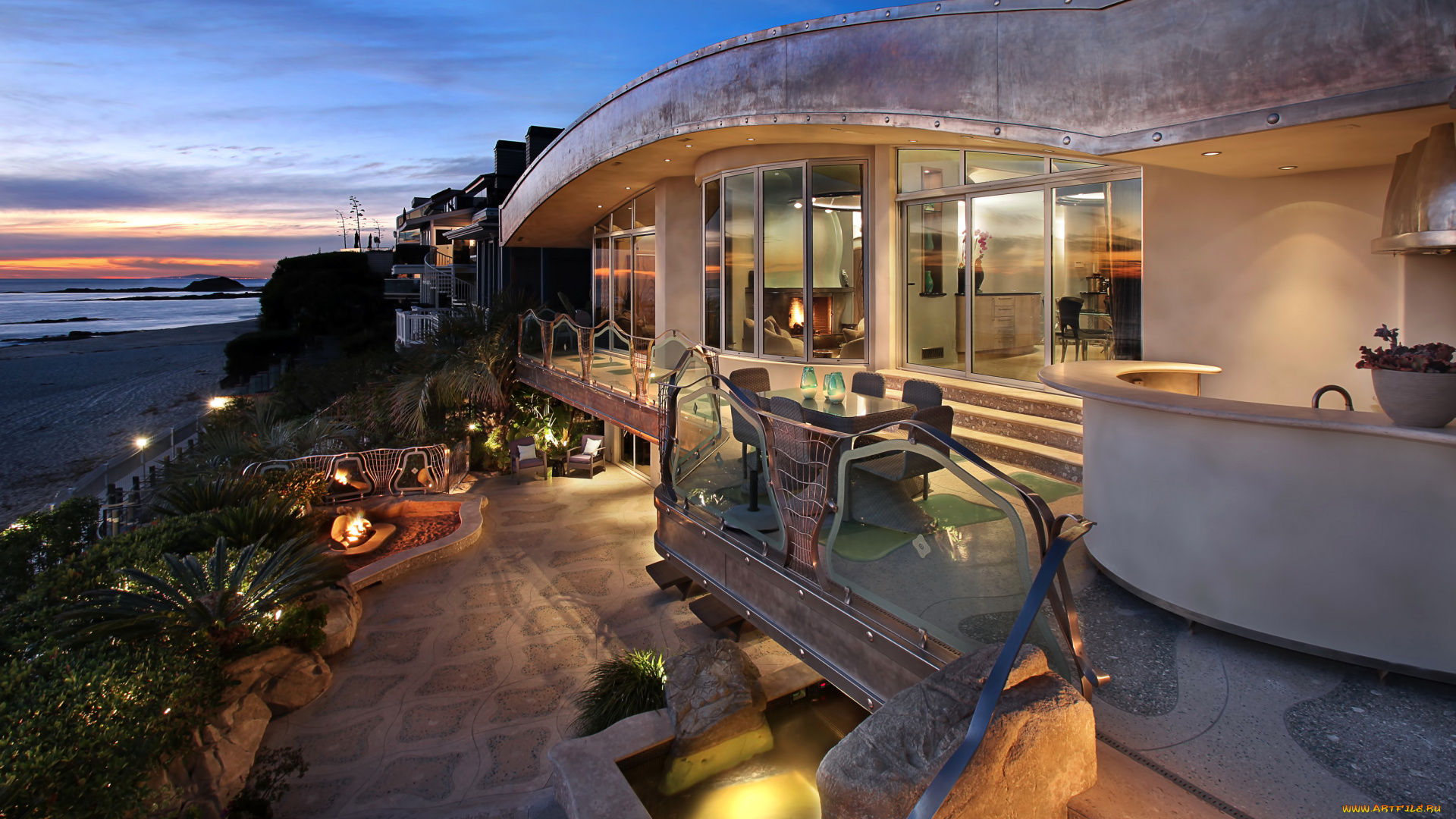 laguna, beach, сша, города, -, улицы, , площади, , набережные, огни, ночь, побережье, laguna, beach, курорт