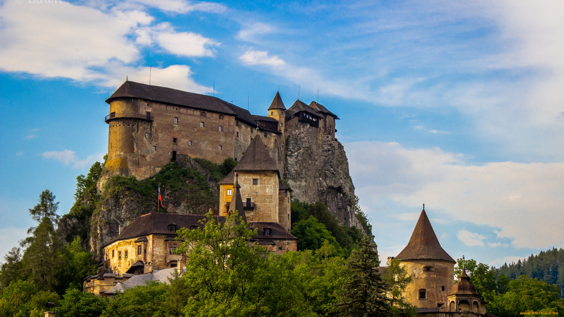 oravsk&, 253, , hrad, -, slovakia, -, castle, города, -, дворцы, , замки, , крепости, башни, стены, замок