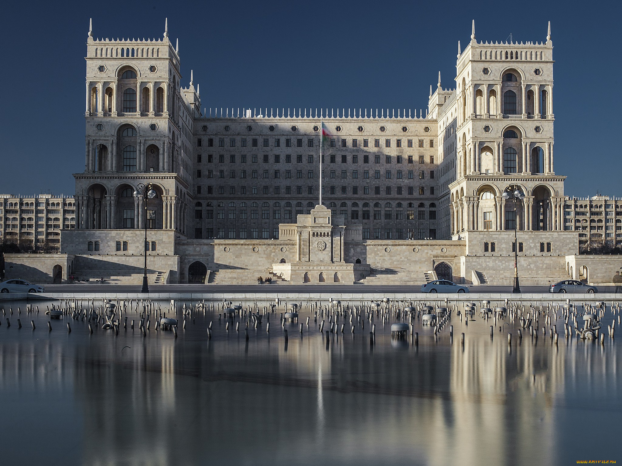 города, баку, , азербайджан, house, of, government