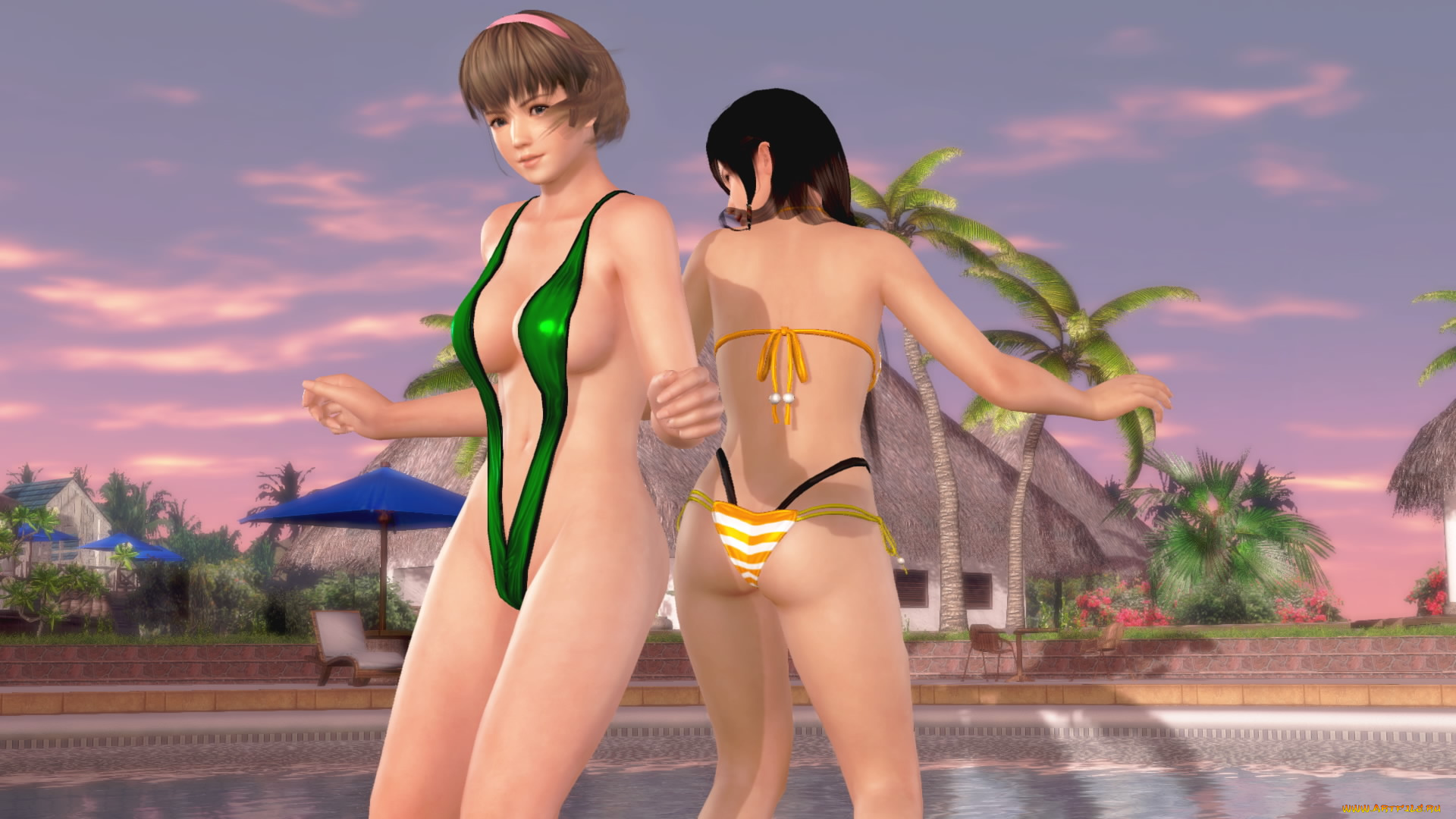 3д, графика, люди, , people, девушки, взгляд, фон