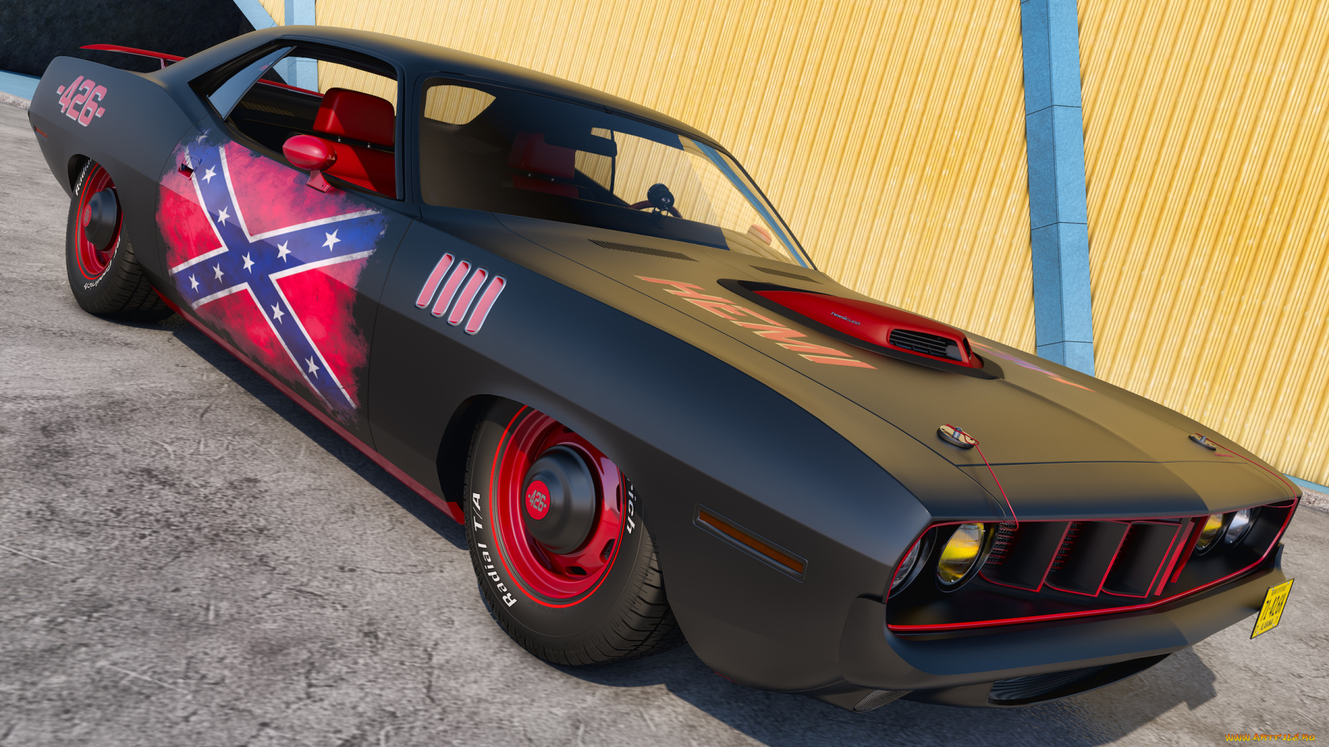 автомобили, 3д, автомобиль, фон