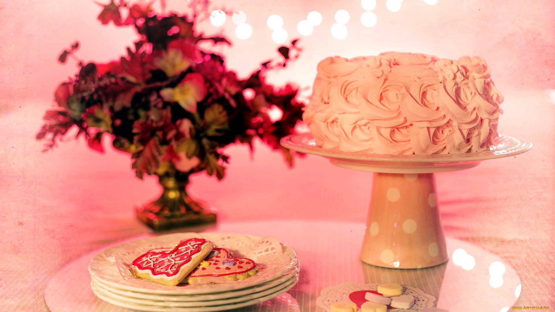 еда, торты, кремовый