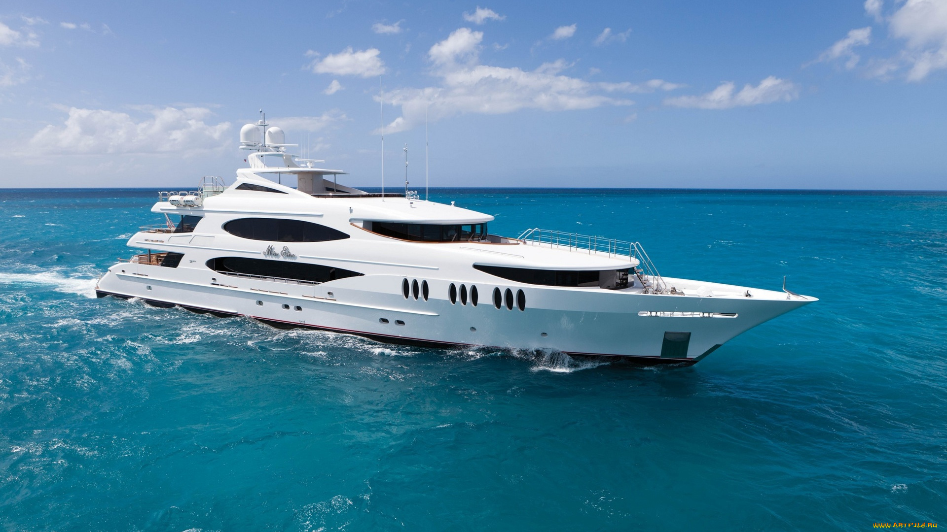 корабли, Яхты, облака, небо, яхта, море