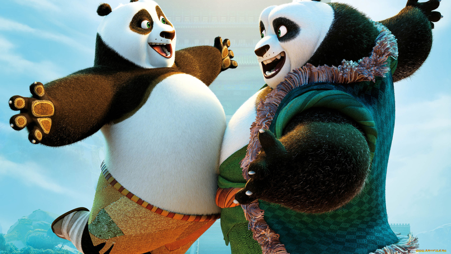 kung, fu, panda, 3, мультфильмы, панда