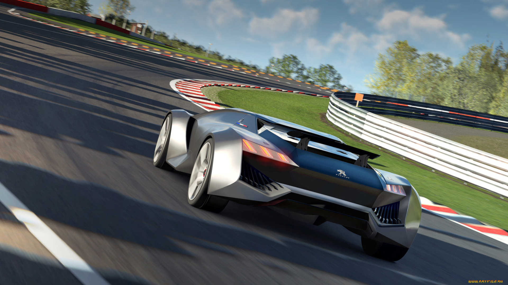 peugeot, vision, gran, turismo, concept, 2015, автомобили, 3д, peugeot, vision, gran, turismo, concept, 2015