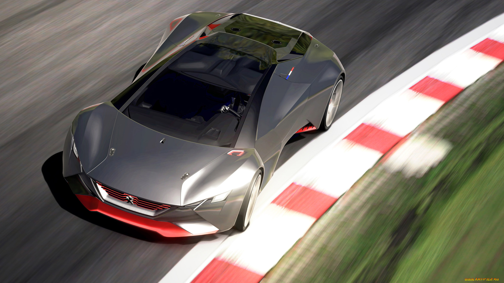 peugeot, vision, gran, turismo, concept, 2015, автомобили, 3д, peugeot, vision, gran, turismo, concept, 2015
