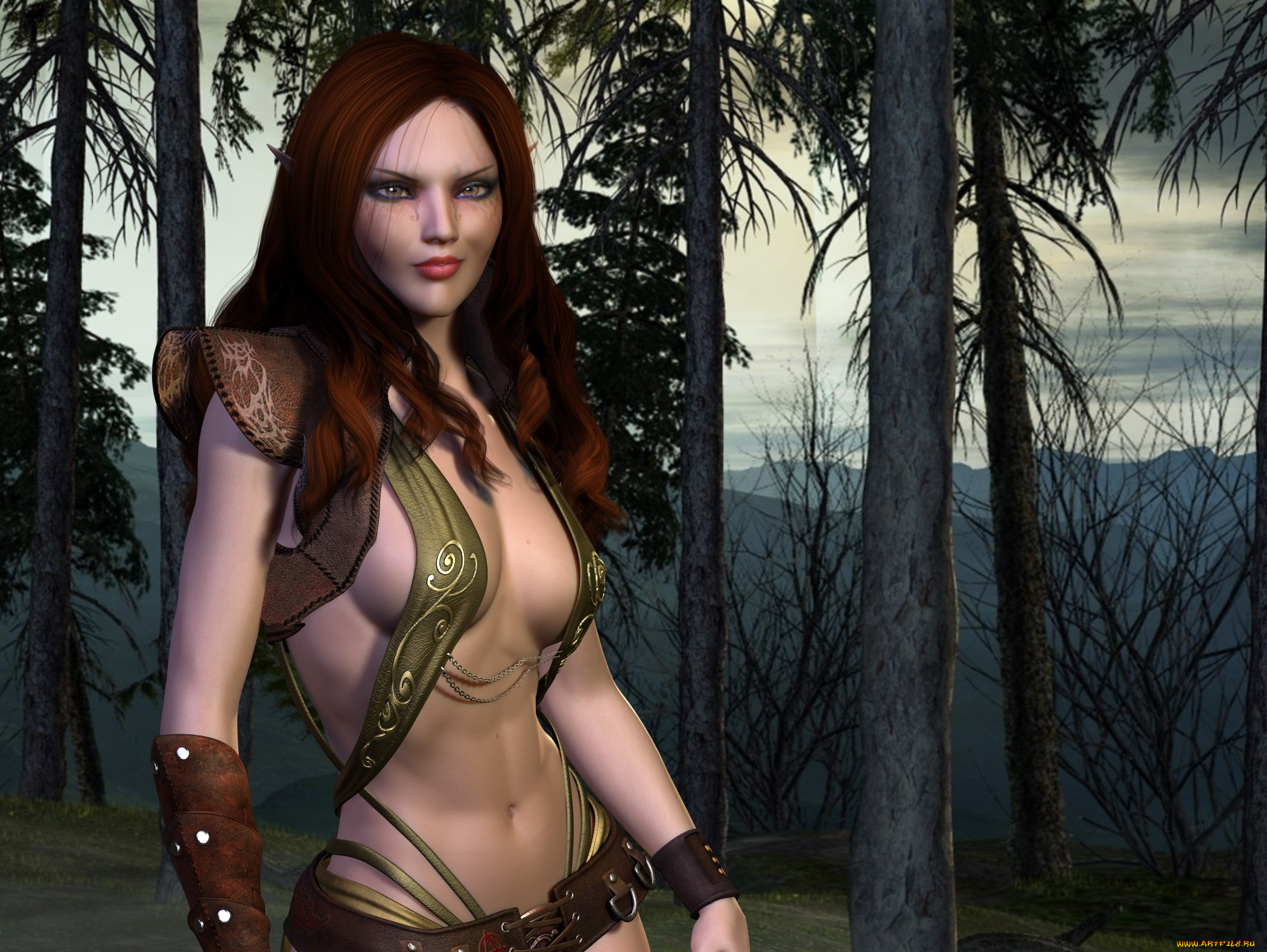 3д, графика, люди, , people, взгляд, фон, девушка