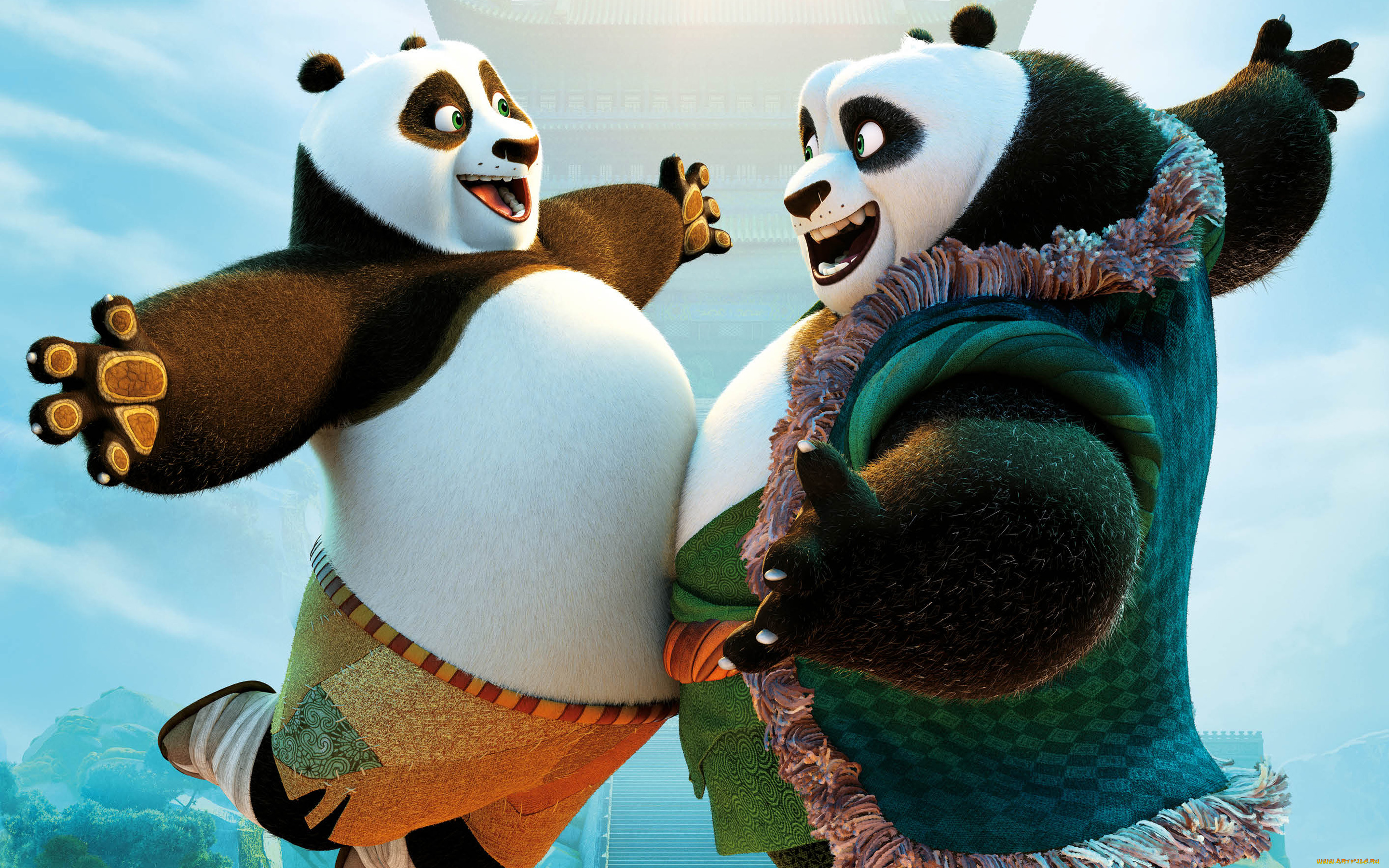 kung, fu, panda, 3, мультфильмы, панда