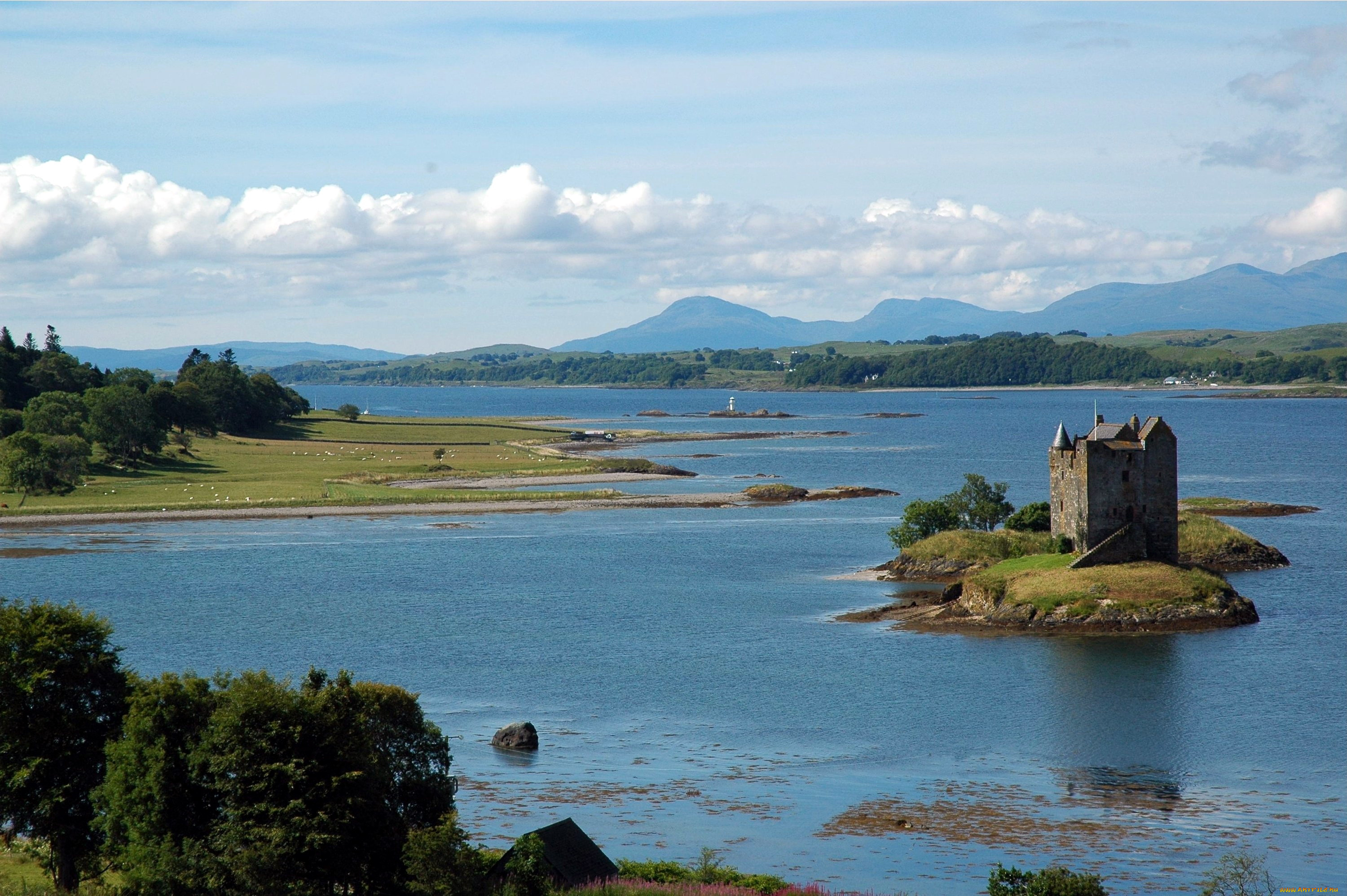 castle, stalker, scotland, города, -, дворцы, , замки, , крепости, castle, stalker