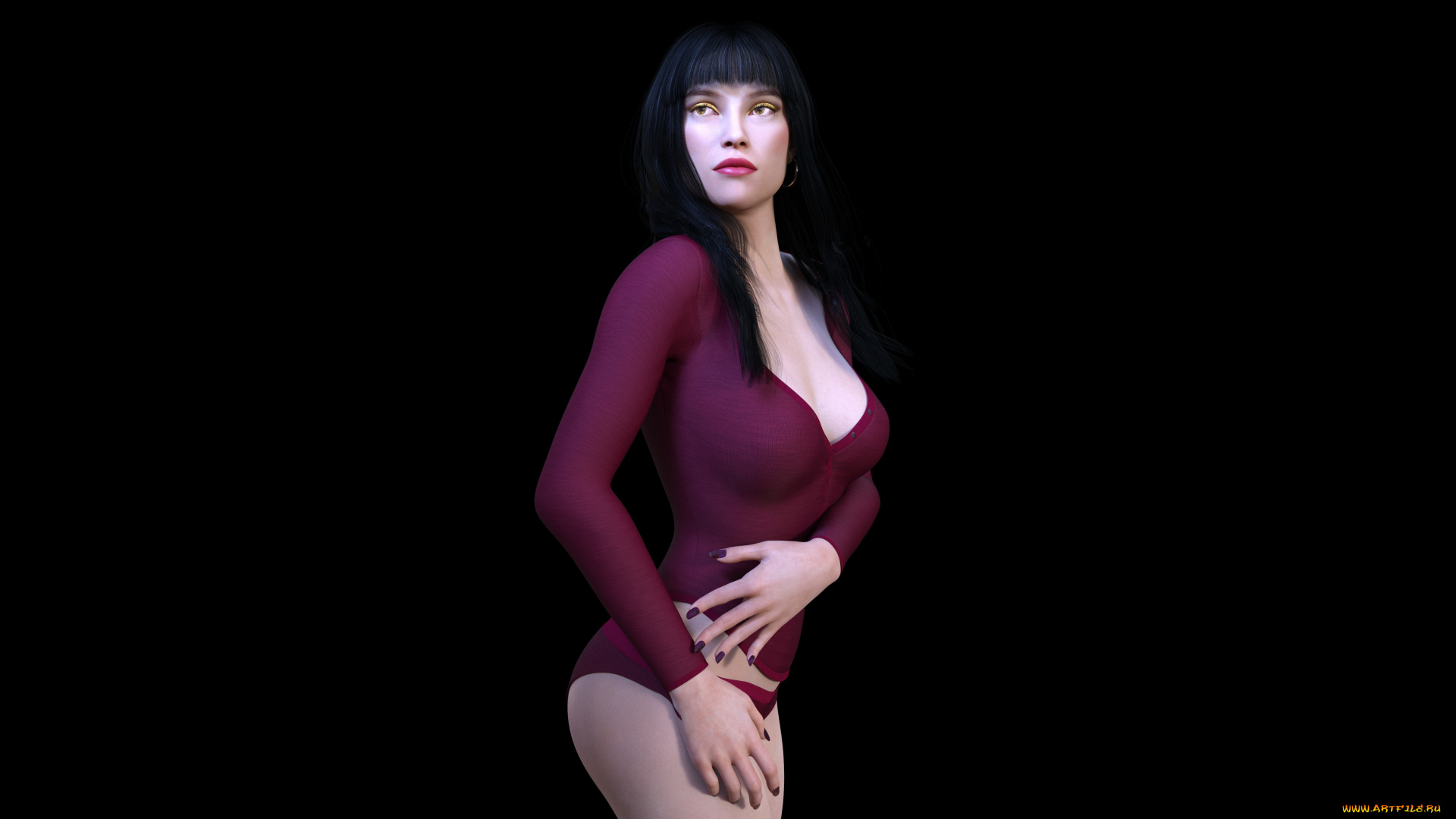 3д, графика, люди, , people, фон, взгляд, девушка