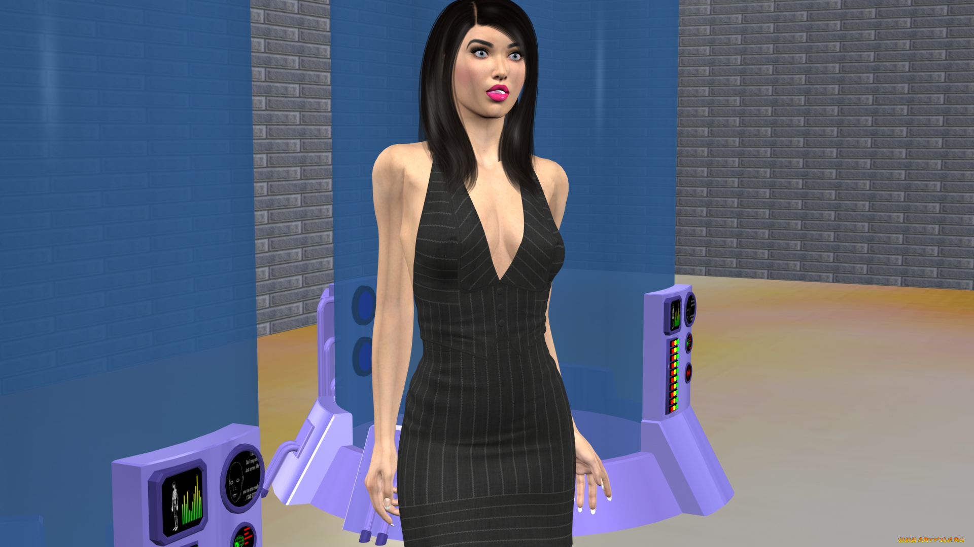 3д, графика, люди, , people, фон, взгляд, девушка